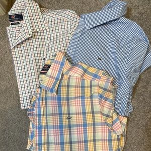 Set of 3 Vineyard Vines Button Downs XL